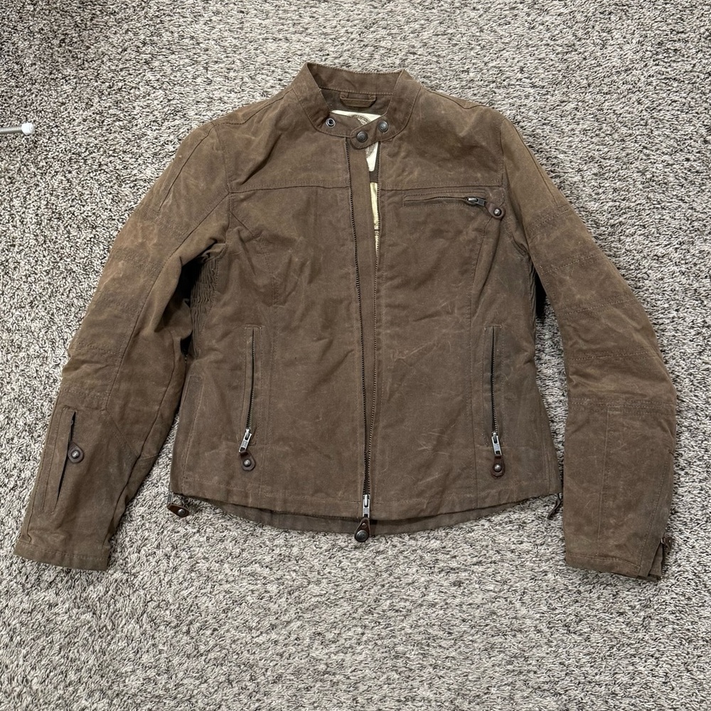 Roland Sands Women’s Canvas Cafe Riding Jacket Full Armor